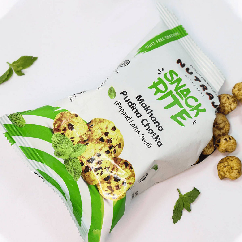 Nutraj Roasted Makhana Pudina Chatka Flavour