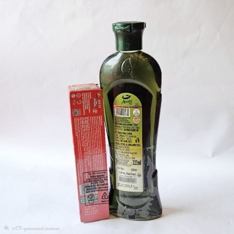Dabur Amla Hair Oil With Free Dabur Toothpaste