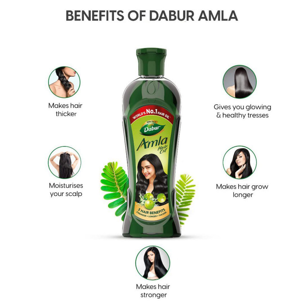 Dabur Amla Hair Oil With Free Dabur Toothpaste