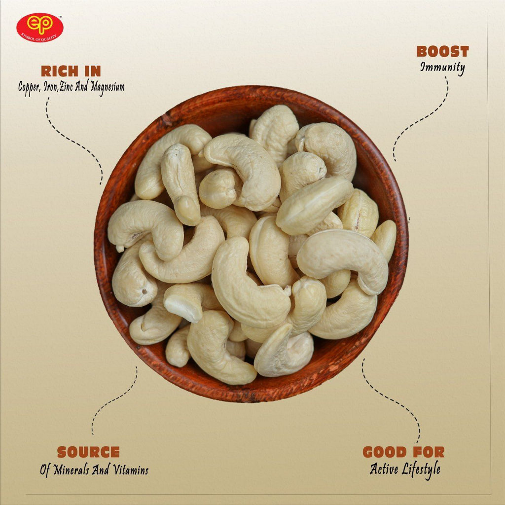Vaishnvi Premium Cashew(Kaju) Size-W180