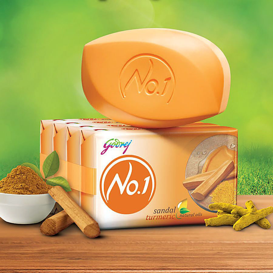 Godrej No.1 Sandal Turmeric Soap