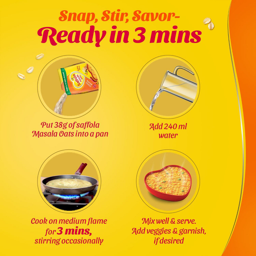 Saffola Masala Oats Veggie Twist